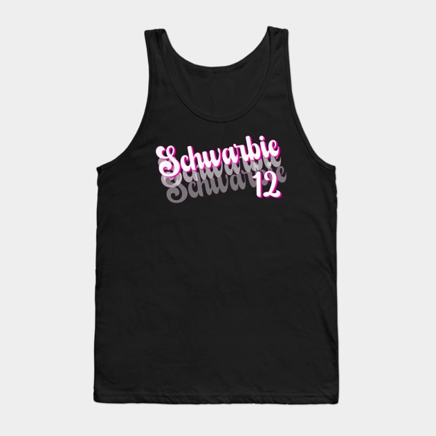 Schwarbie 12 pink gift Tank Top by TrendyPlaza